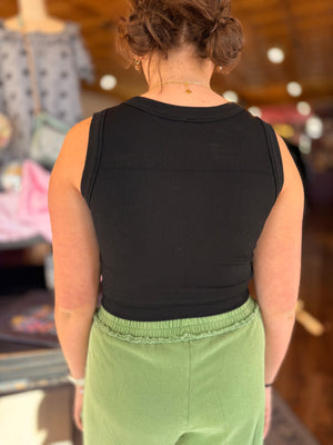 Seamless Ribbed Padded Halter Brami