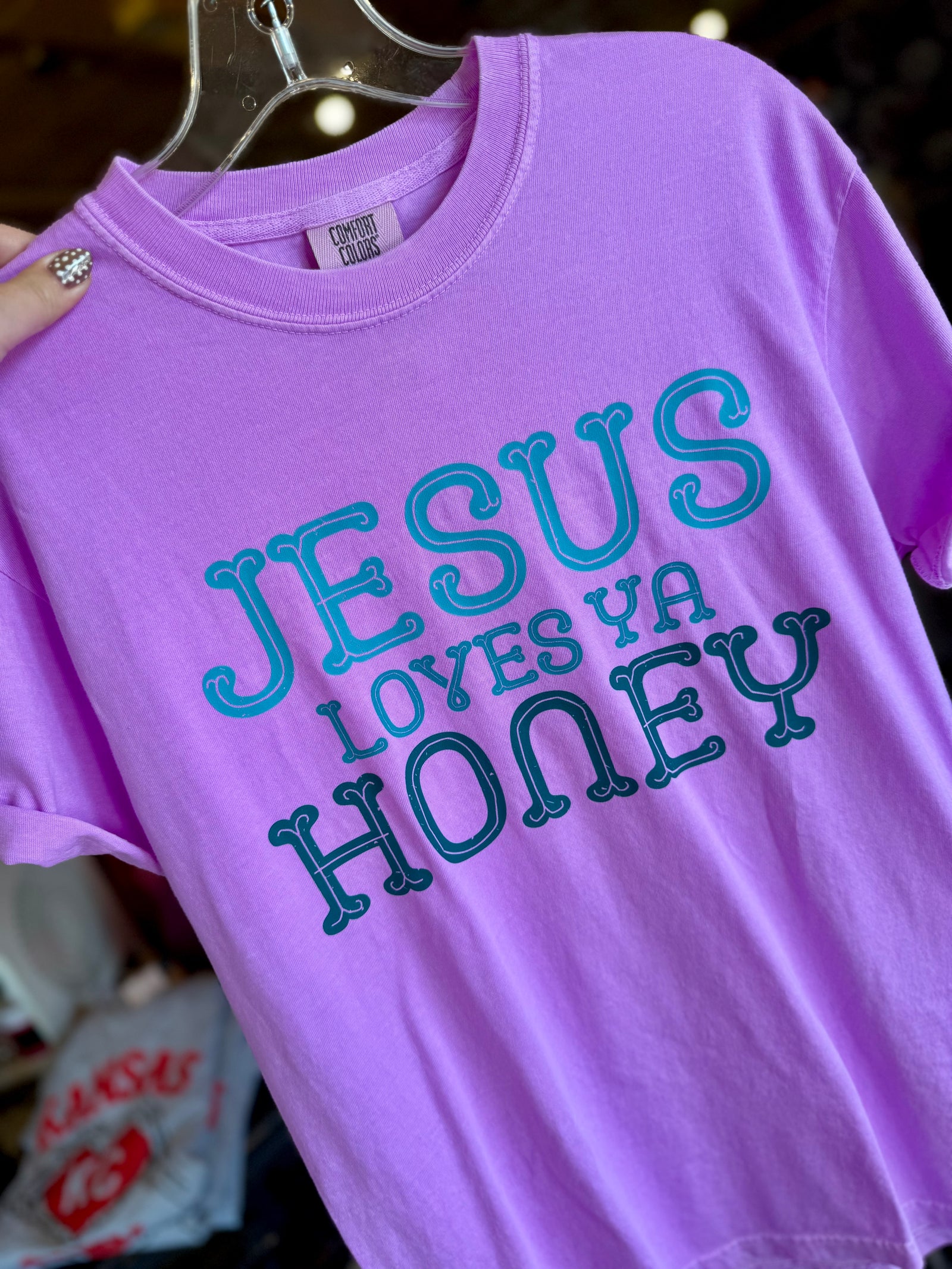 Jesus Loves Ya Honey Graphic T-Shirt