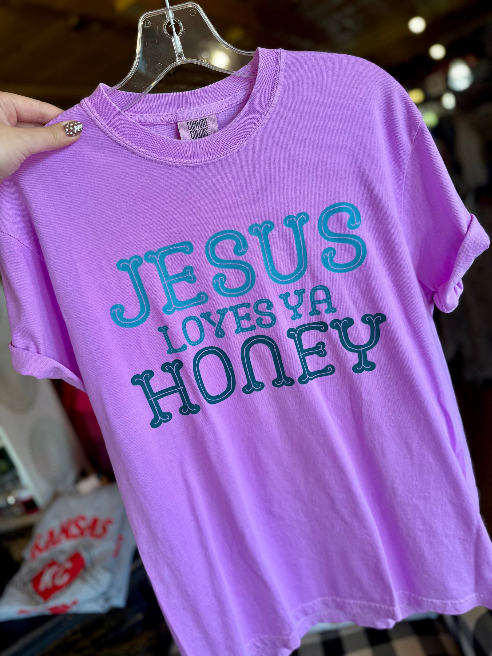 Jesus Loves Ya Honey Graphic T-Shirt
