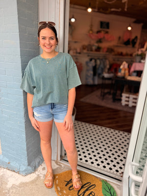 Hyfve Oversized Mineral Wash T-Shirt