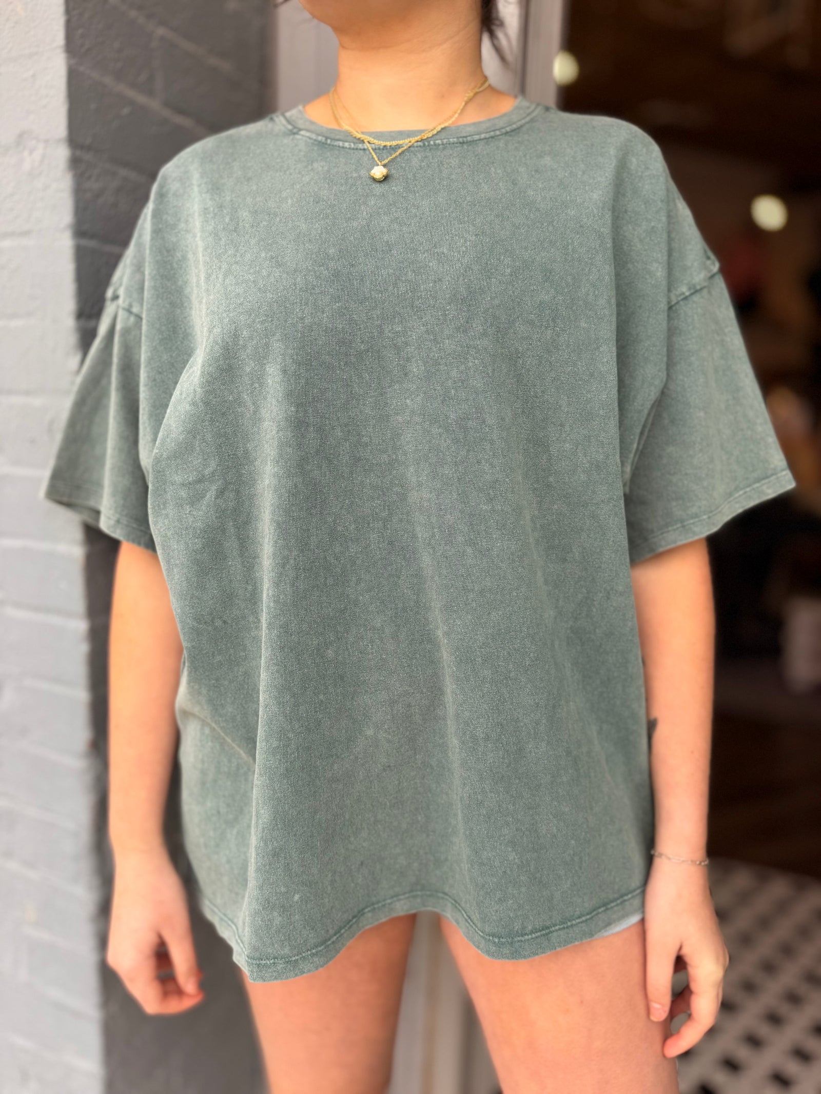 Hyfve Oversized Mineral Wash T-Shirt