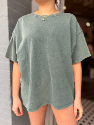 Hyfve Oversized Mineral Wash T-Shirt