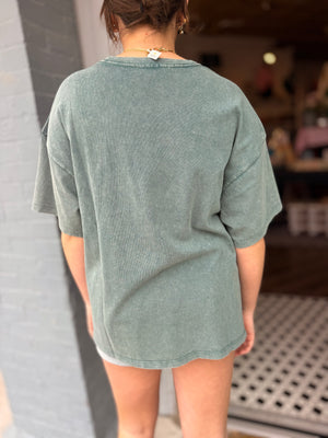 Hyfve Oversized Mineral Wash T-Shirt