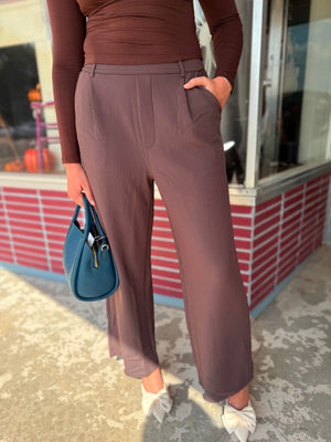 Mono B Jacquard Ribbed Tailored Trouser Pants