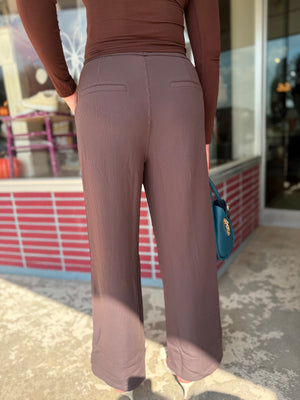 Mono B Jacquard Ribbed Tailored Trouser Pants