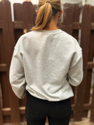 Heather Grey Halloweentown Graphic Crew Sweatshirt
