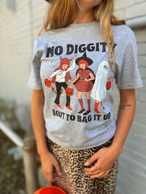 Grey No Diggity Bag It Up T-Shirt