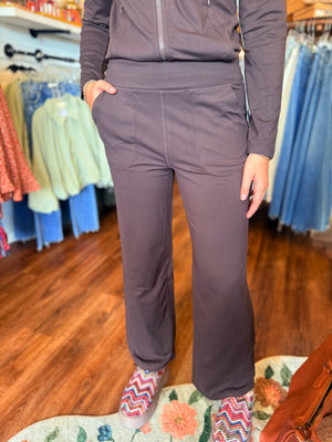 Mono B Coffee Bean Venice Flow High Waist Pant