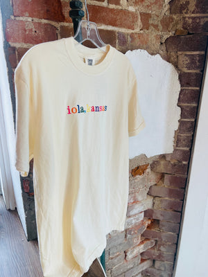 Embroidered Iola Kansas Comfort Colors T-Shirt