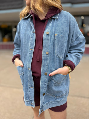 Mono B Boxy Cut Denim Jacket