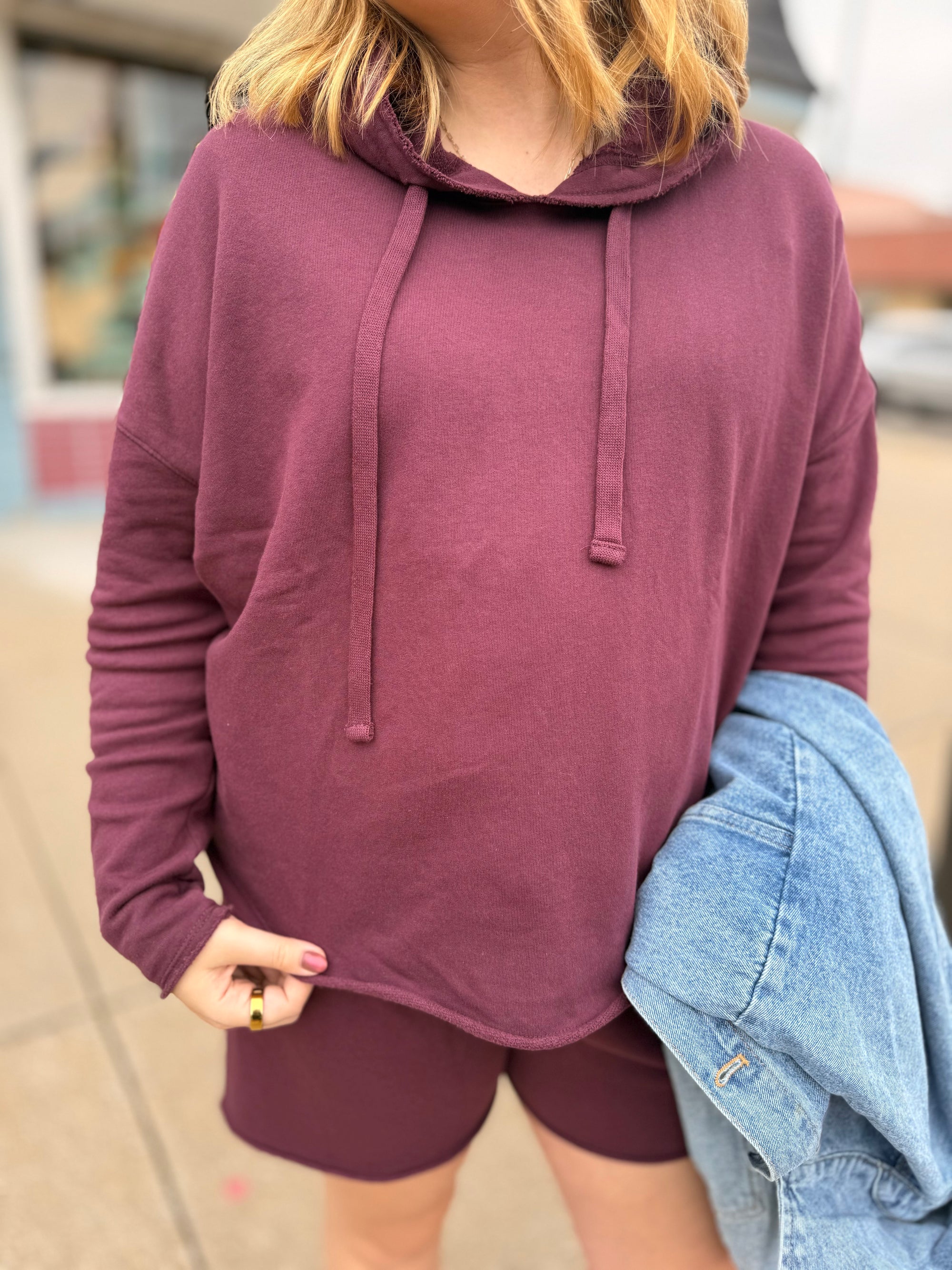 Mono B Dark Plum Everyday Hoodie