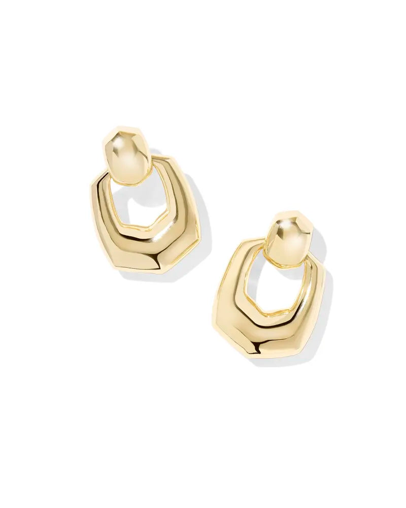 Kendra Scott Kaitlin Open Gold Metal Earring