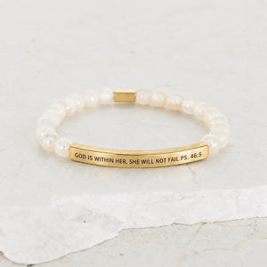 The Inspiration Co Bracelet "God is Within Her She Will Not Fail"