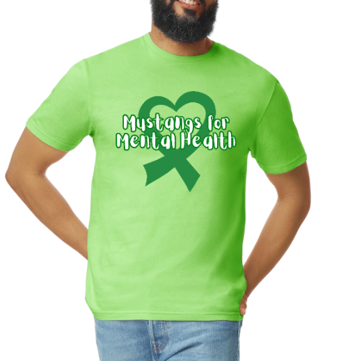 Mustangs for Mental Health Green Out Tees