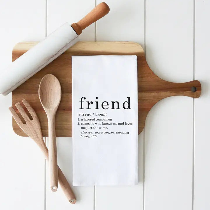 Friend Tea Towel - Sage • Cotton/Linen Blend