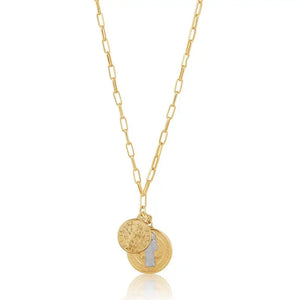 Sahira St. Benedict Coin Necklace