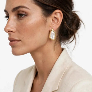Sahira Elba Pearl Earrings