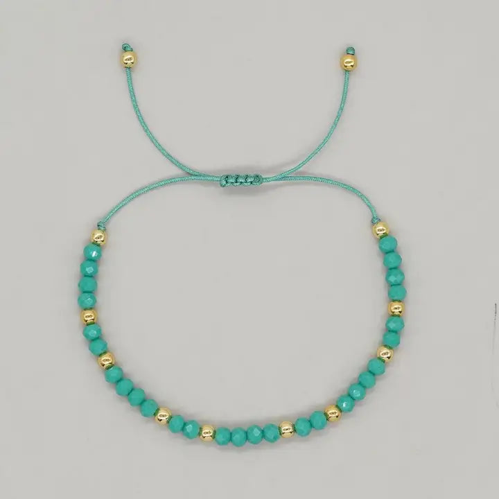 Crystal Beaded Adjustable Bracelet