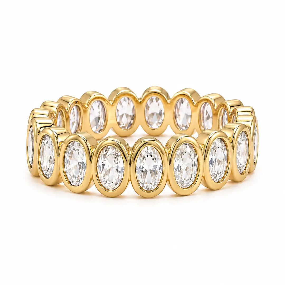 Sahira Oval Bezel Eternity Ring