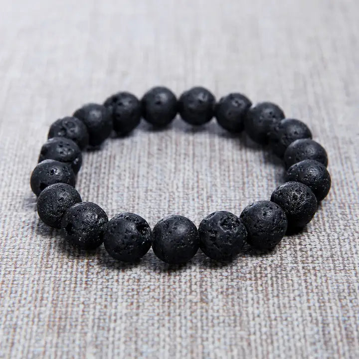 Mad Man Lava Rock Bracelet