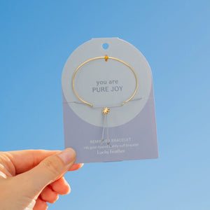 Lucky Feather Reminder Bracelets