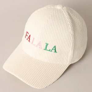 Off White FA LA LA Embroidered Corduroy Ball Cap