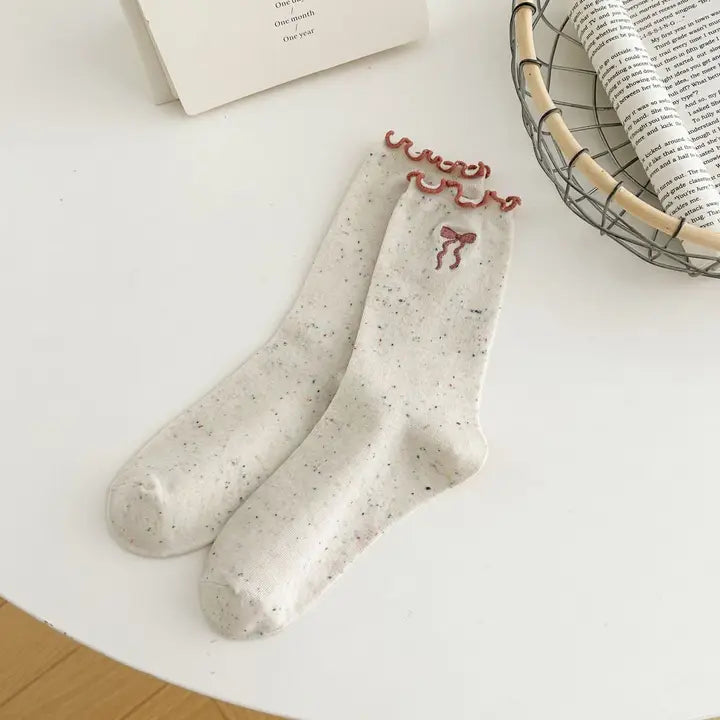 Ruffle Crew Sock
