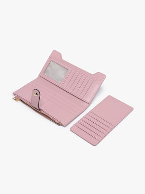 Jen & Co Violet Fold-Out Wallet w/ Card Slot