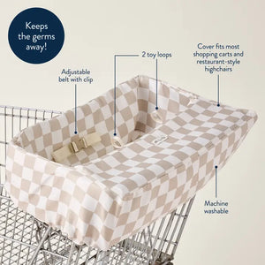 Itzy Ritzy Checkered Itzy Shopping Cart Cover™