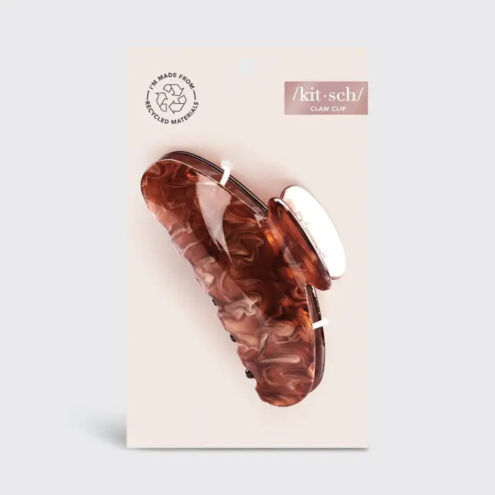 Kitsch Marble Claw Clip - Brunette