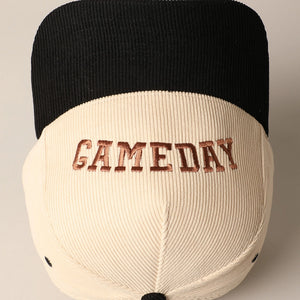 Upside Down GAMEDAY Corduroy Baseball Cap