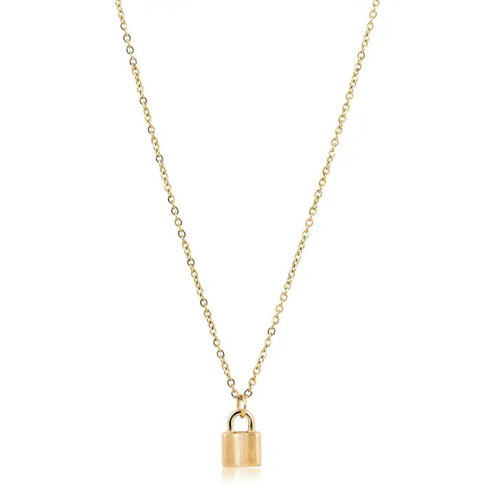 Sahira Mini Lock Necklace