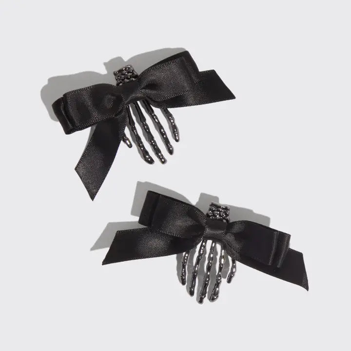 Kitsch Skeleton Flat Claw Clips