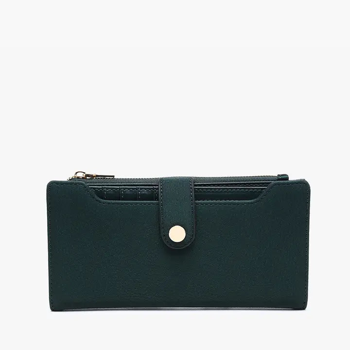 Jen & Co Violet Fold-Out Wallet w/ Card Slot