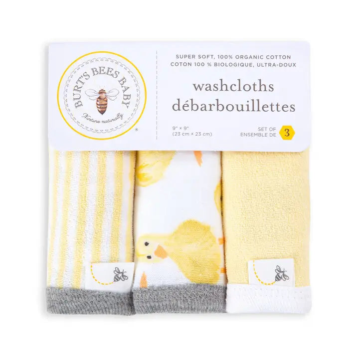 Burt's Bees Baby Organic Cotton Washcloths
