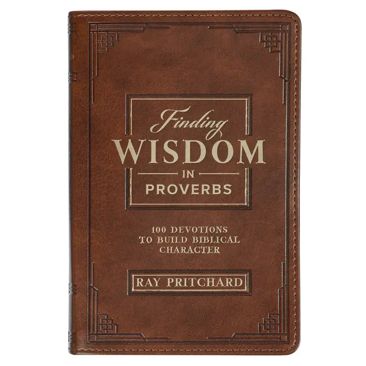 Finding Wisdom Faux Leather Devotional
