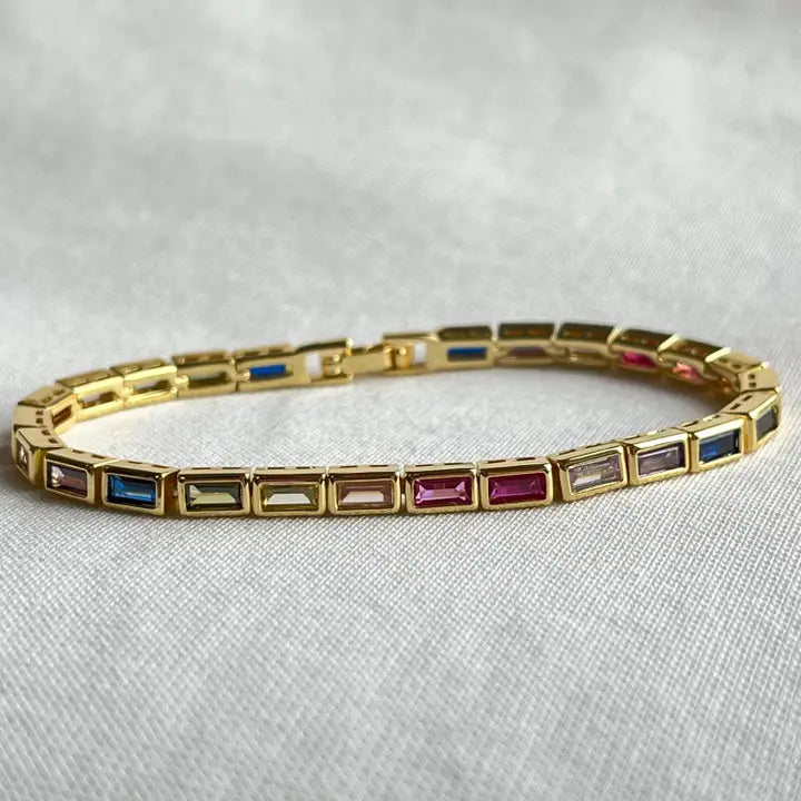Sahira Lainey Rainbow Tennis Bracelet