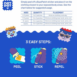 Buzz Patch - Mosquito Repellent Stickers