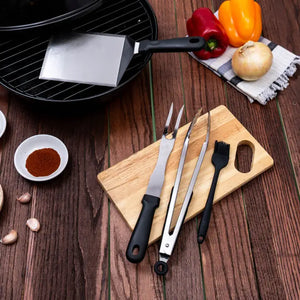 Mad Man Scorched 4-Piece Bbq Tool Set