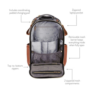 Vanilla Latte Boss Plus™ Backpack Diaper Bag