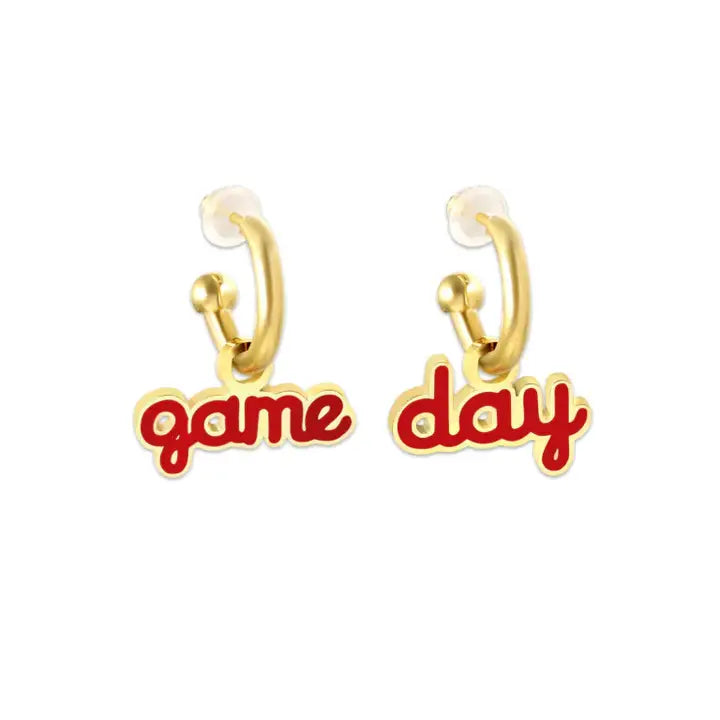 Kansas City Chiefs Red Game Day Earrings