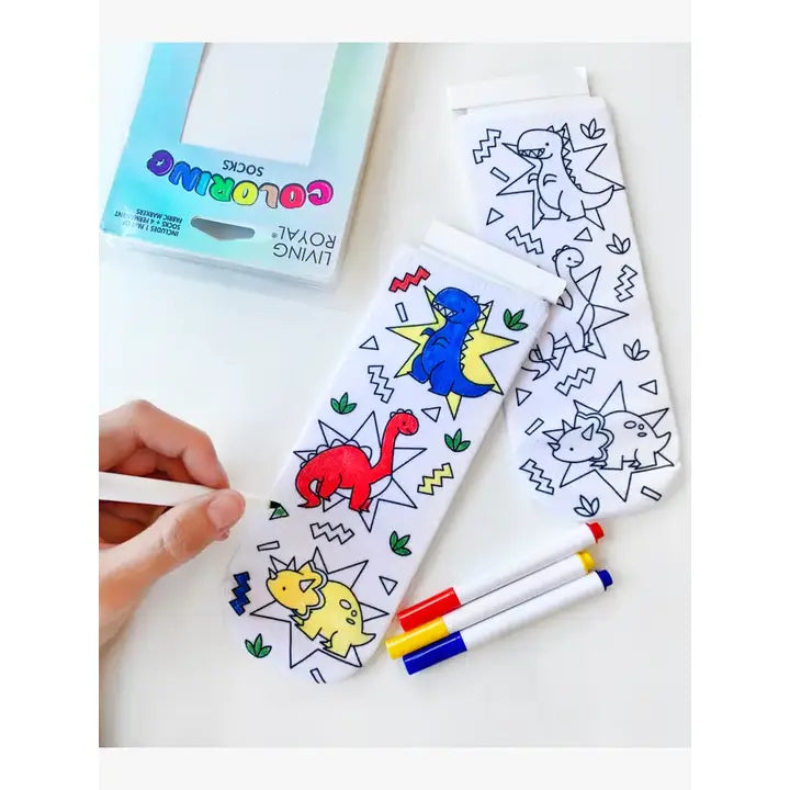 Kids Coloring Socks