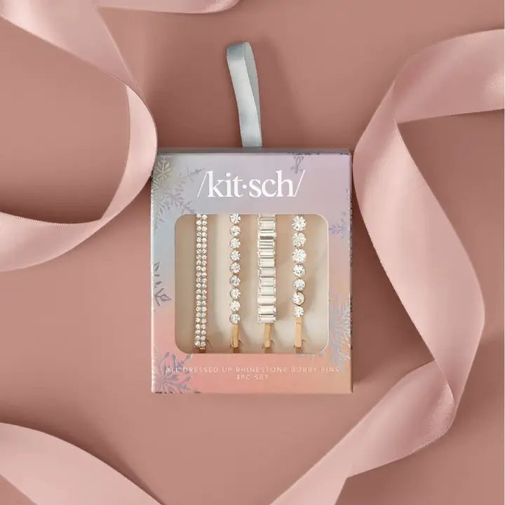 Kitsch Rhinestone Bobby Pin Set