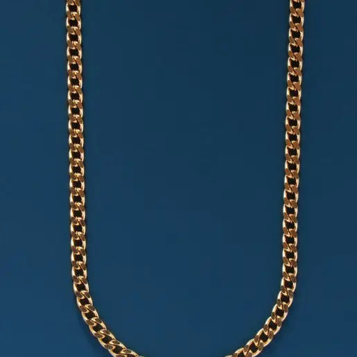 Cuban Chain Necklace For Men - 4mm