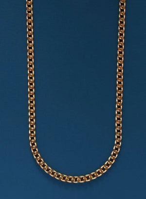 Mens 4 mm Cuban Chain Necklace