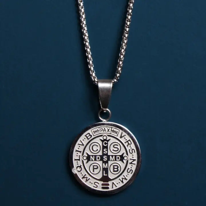 Men's Saint Benedict Medal Necklace