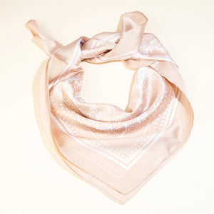 Satin Paisley Square Scarf