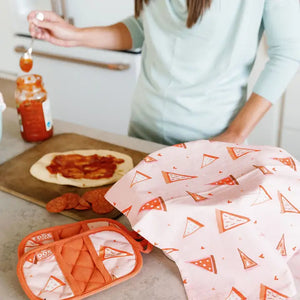 Pizza Pattern Tea Towel