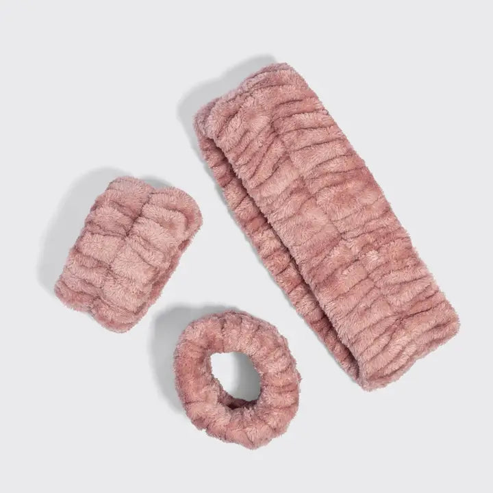 Kitsch Terracotta Spa Headband and Wristlets