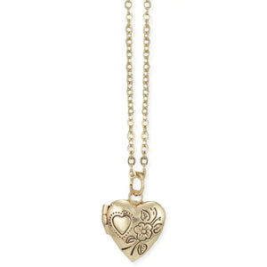 Zad Little Love Gold Heart Locket Necklace